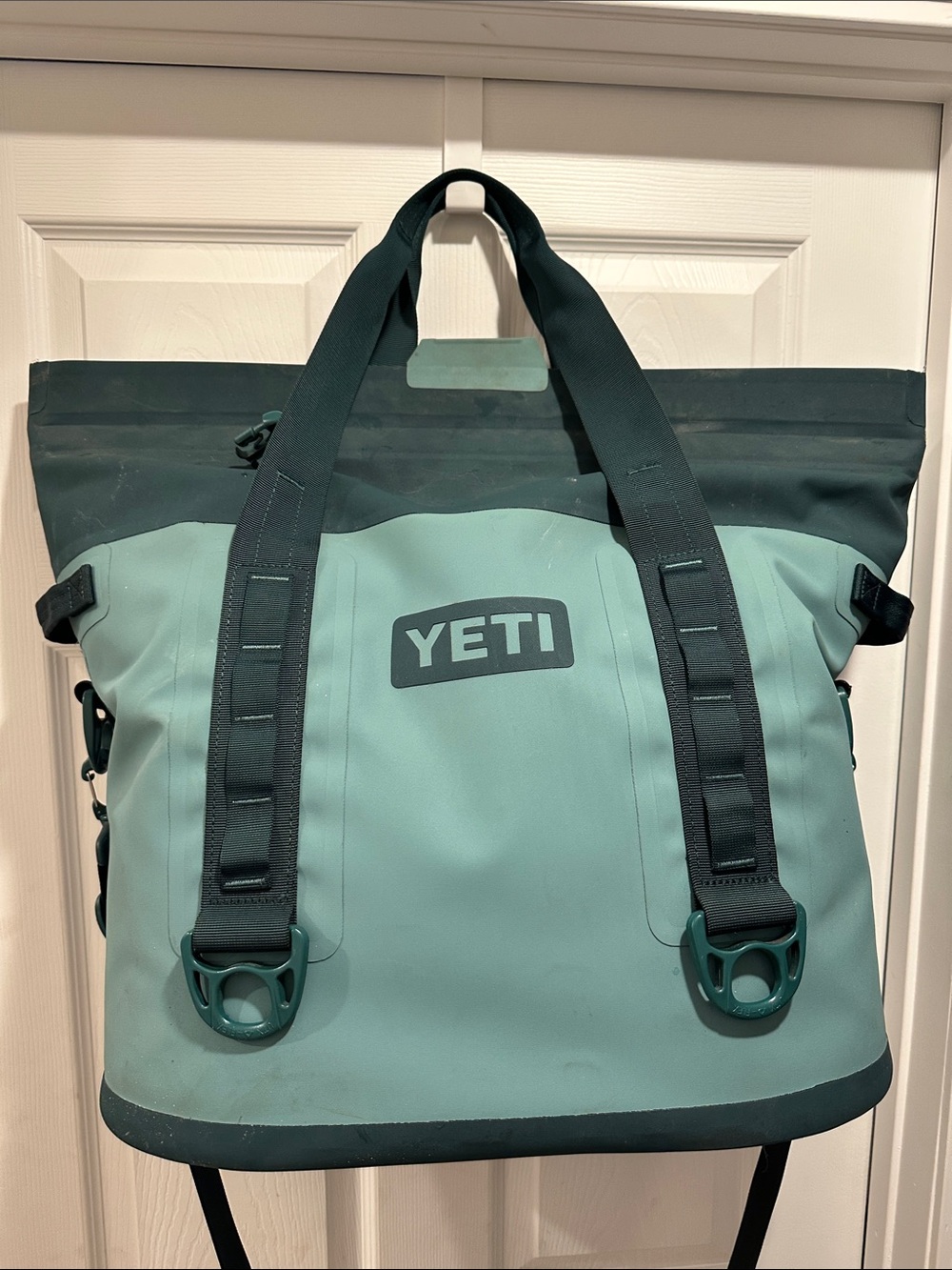 Yeti Men's Duffel Tote in Seafoam and Dark Teal
